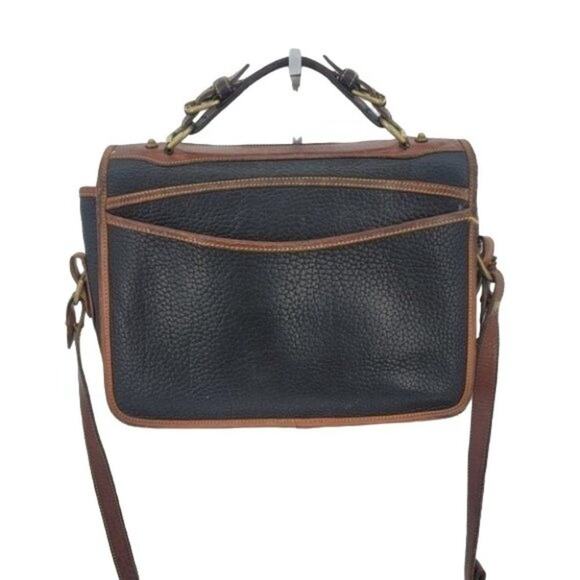 Vintage Dooney & Bourke Carrier AWL Long Strap Briefcase Handle Handbag Bag - Picture 4 of 10